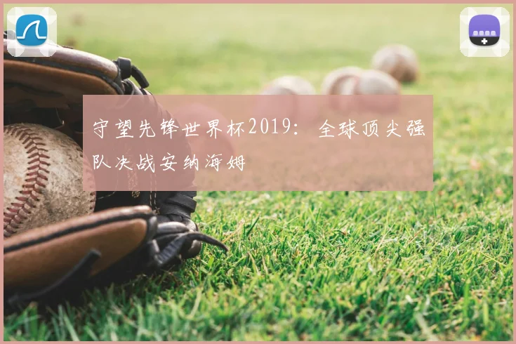 守望先锋世界杯2019:全球顶尖强队决战安纳海姆